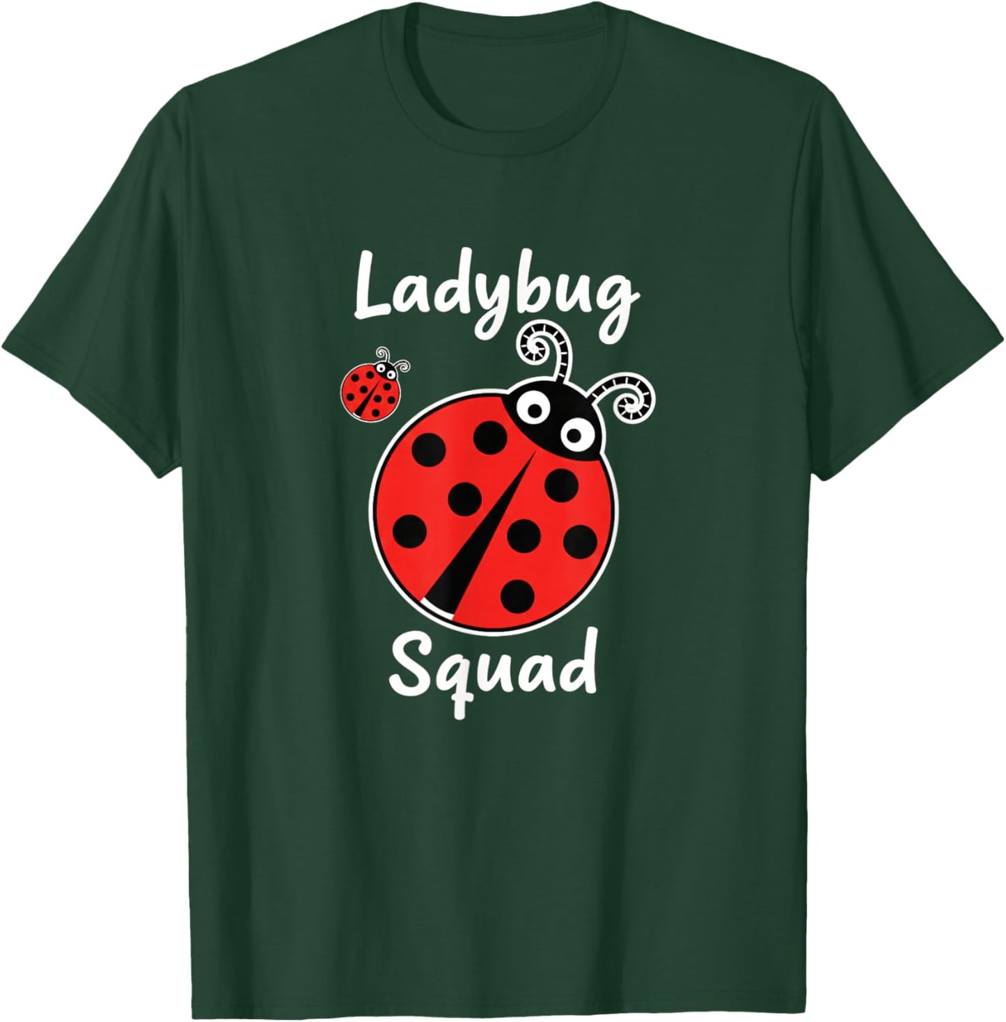 Ladybug Squad Ladybug Family Insect Crew T-Shirt - T-Shirt | Forest