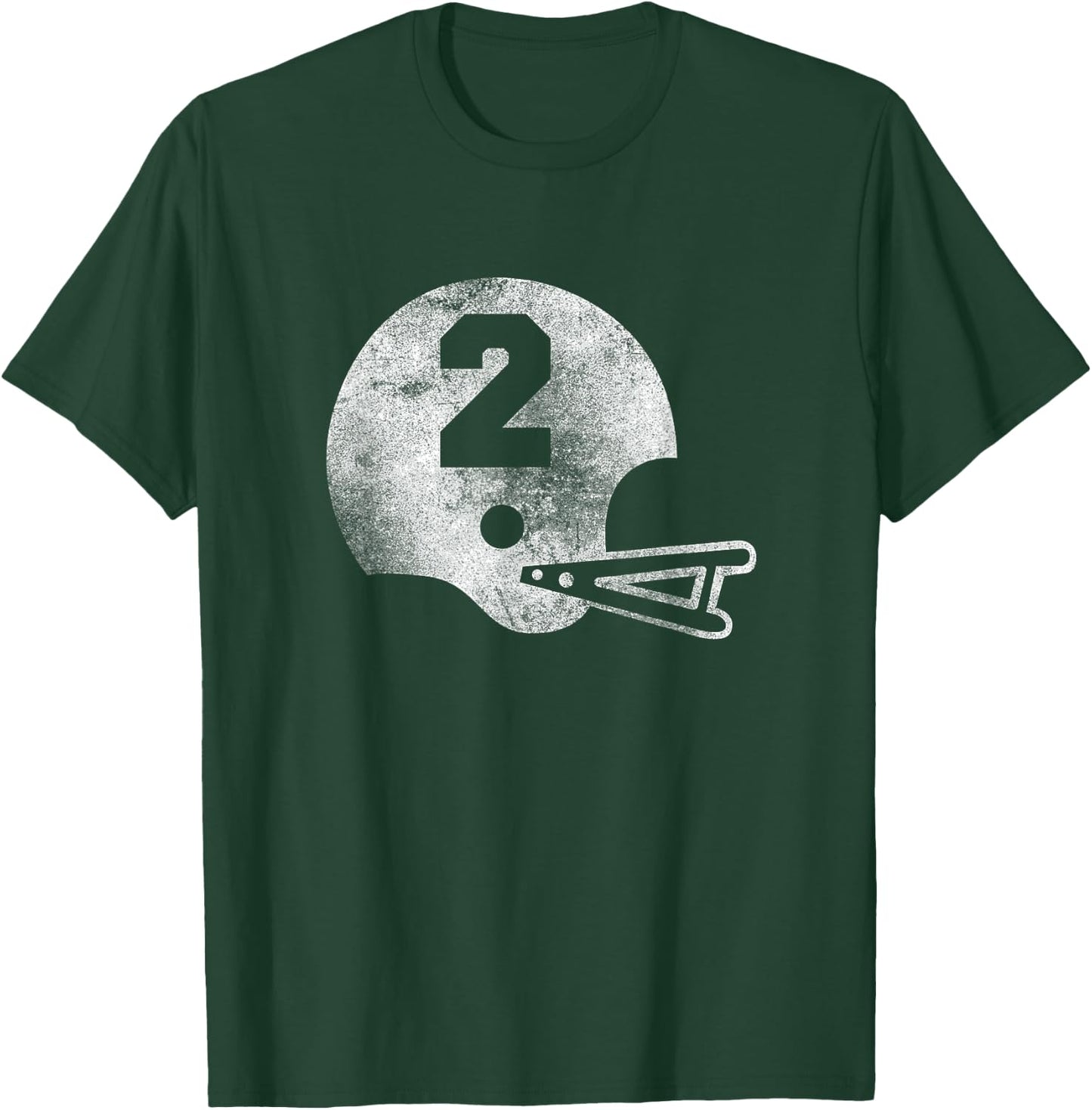 Vintage Football Jersey Number 2 Player Number T-Shirt - T-Shirt | Forest