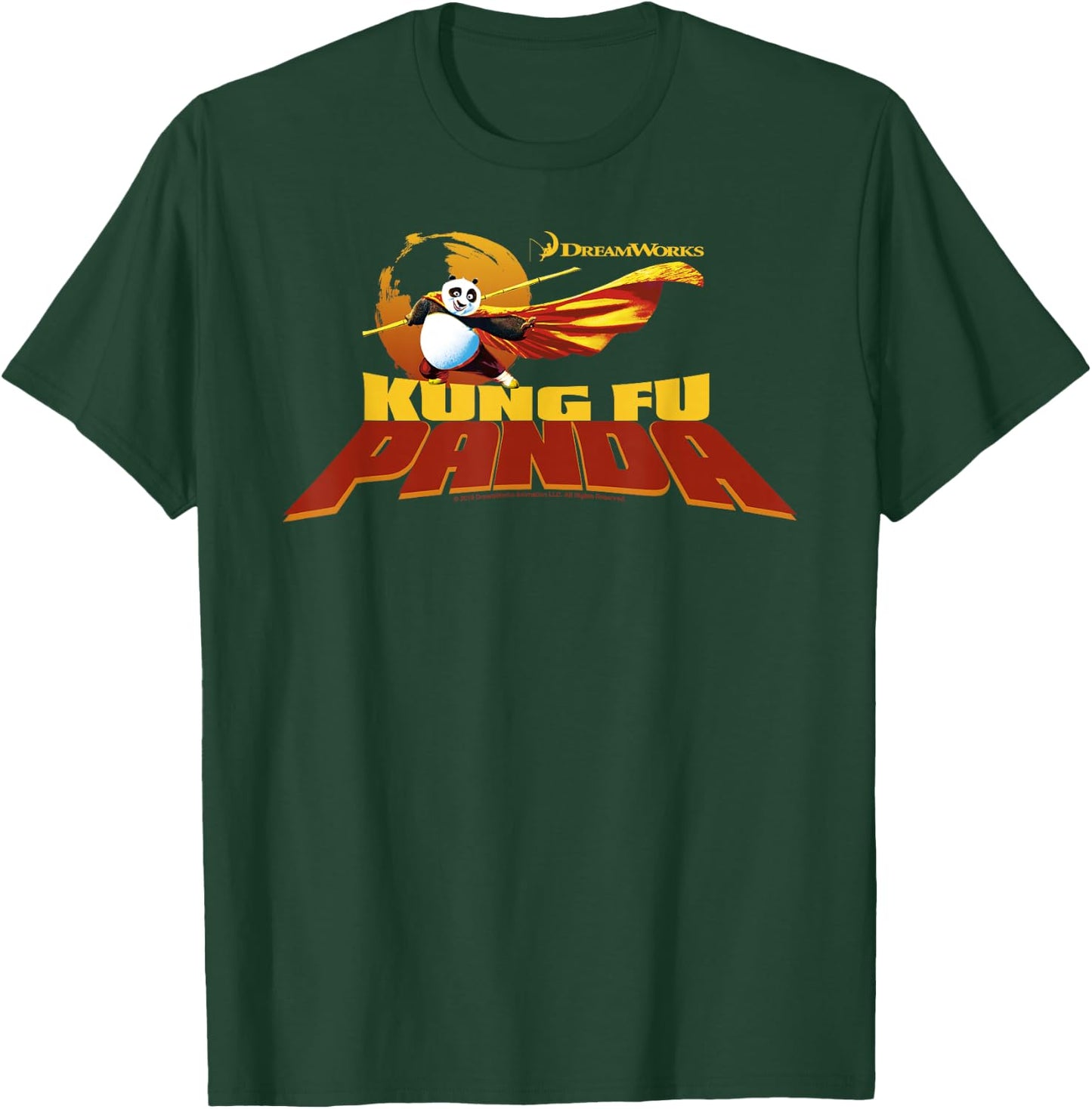 Kung Fu Panda Po Action Pose Movie Logo T-Shirt - T-Shirt | Forest