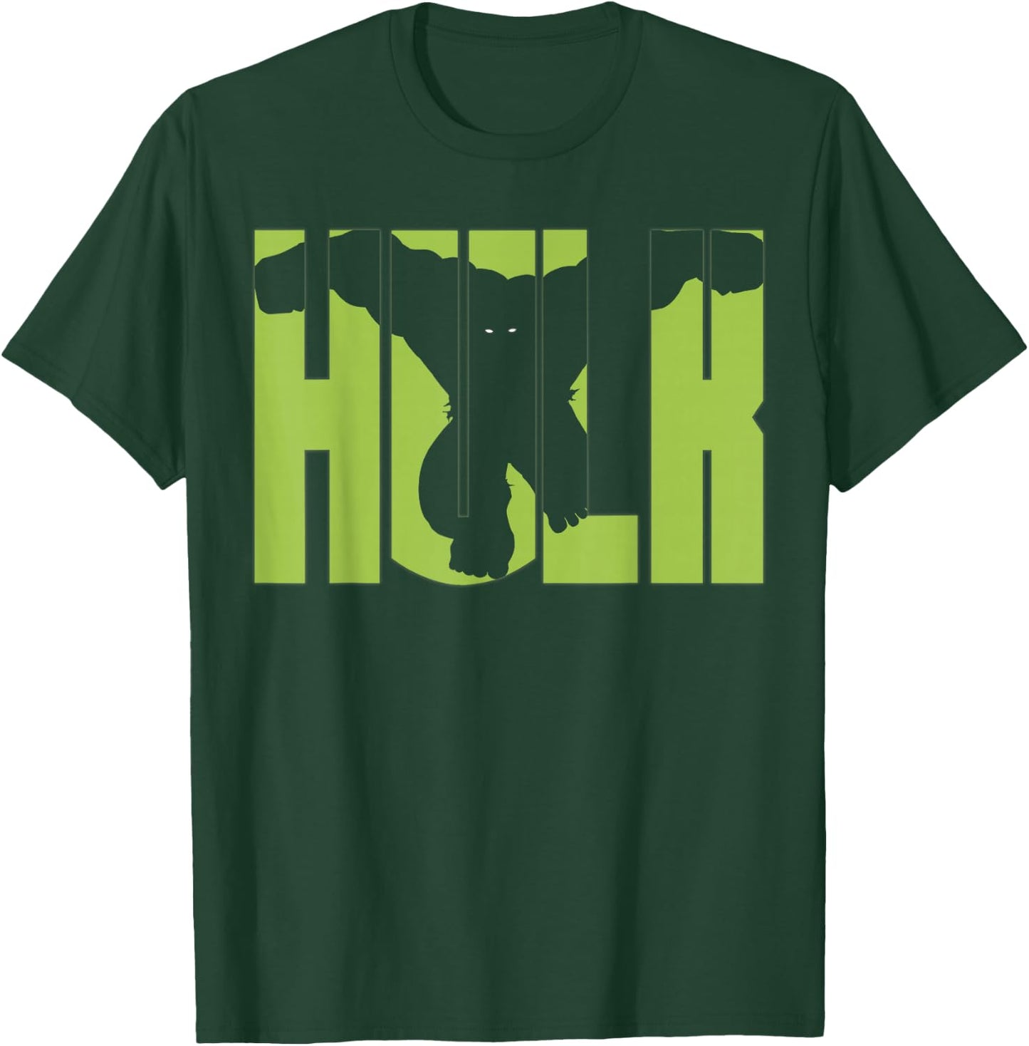 Marvel Comics Retro Classic Incredible Hulk Smash Silhouette T-Shirt - T-Shirt | Forest
