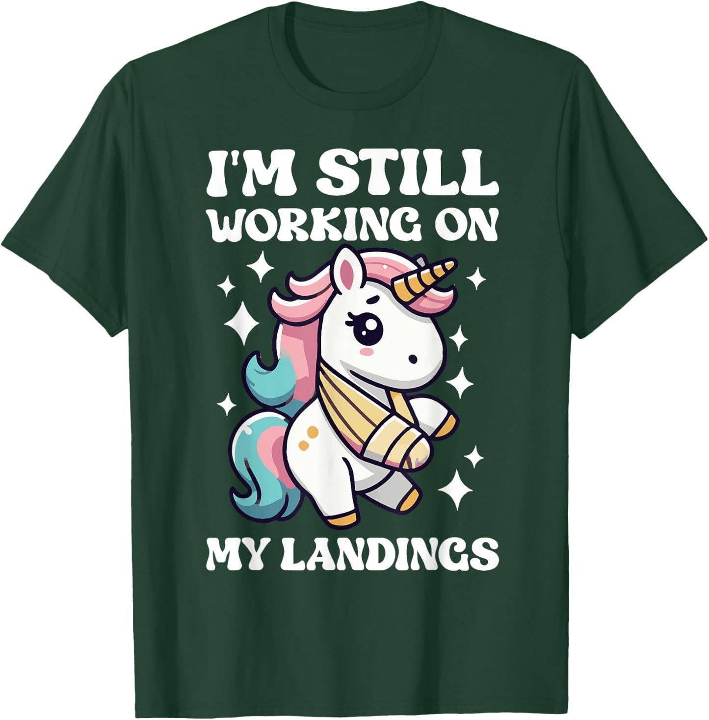 Broken Wrist Surgery Recovery Unicorn Broken Wrist Recovery T-Shirt - T-Shirt | Forest