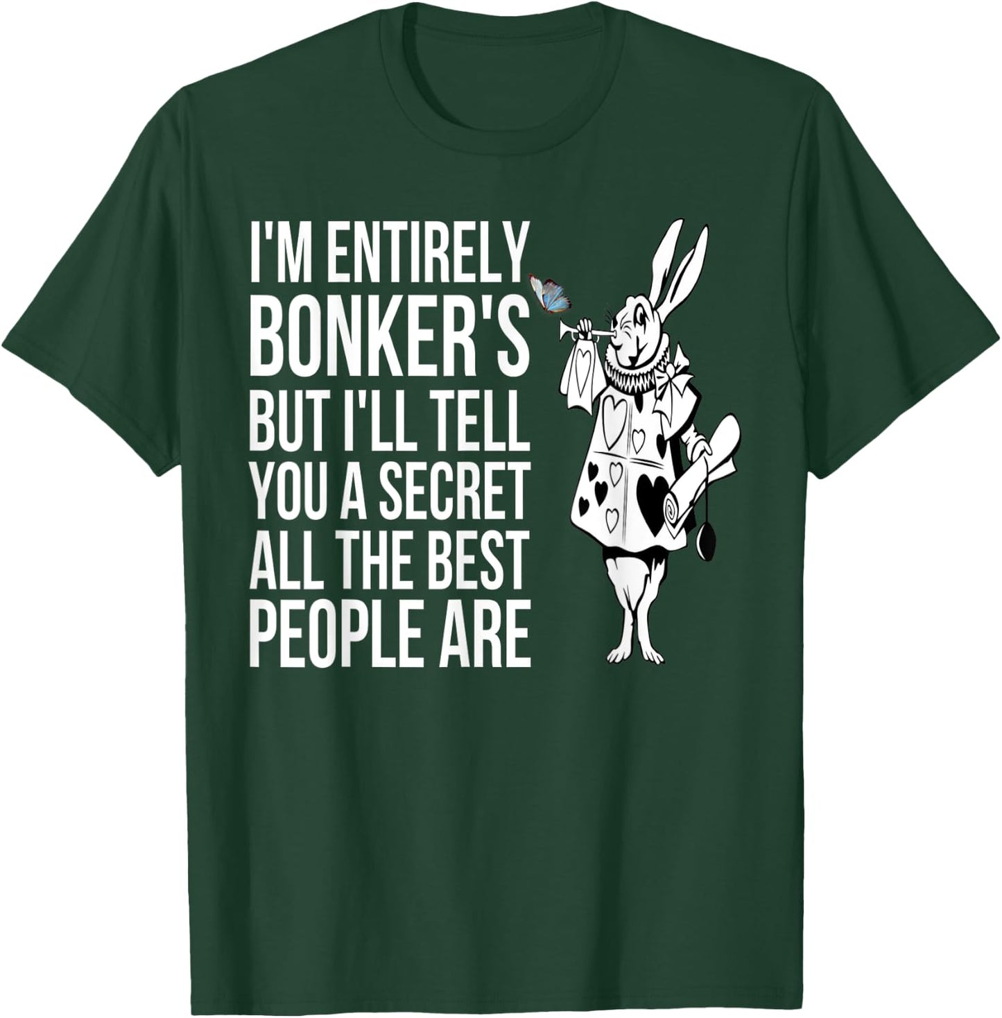 WHITE RABBIT Alice in Wonderland-Men Women Kids T Shirt T-Shirt - T-Shirt | Forest