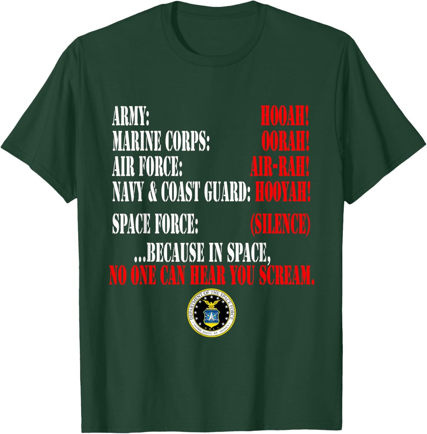Space Force U.S. funny military T-Shirt - T-Shirt | Forest