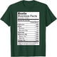 Hustle Nutrition Facts Christmas Birthday Gift Rap Urban T-Shirt - T-Shirt | Forest