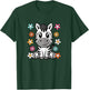 Cute Zebra Lover Groovy Kawaii Animal Women Girls Kids T-Shirt - T-Shirt | Forest