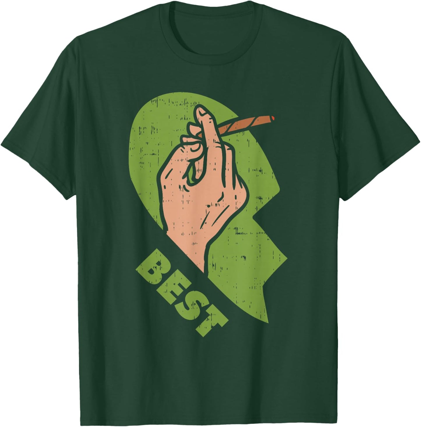 Best Buds Weed Matching Couple Shirt Joint Stoner Friends T-Shirt - T-Shirt | Forest