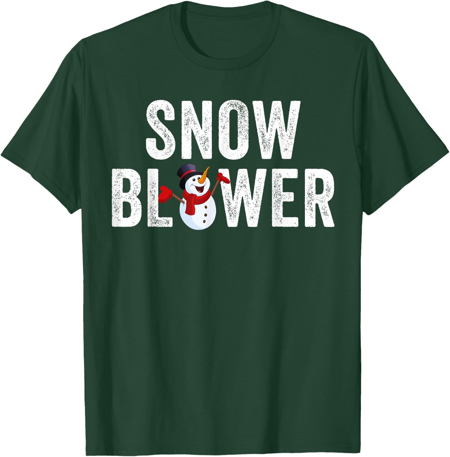 Snowman and Snow Blower Couples Matching Christmas Costume T-Shirt - T-Shirt | Forest