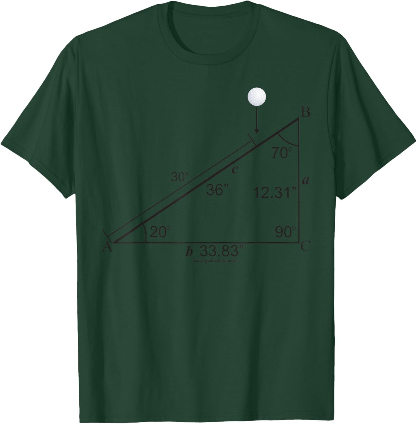 birth.golf.death. Stimpmeter - Golf Course Superintendent T-Shirt - T-Shirt | Forest