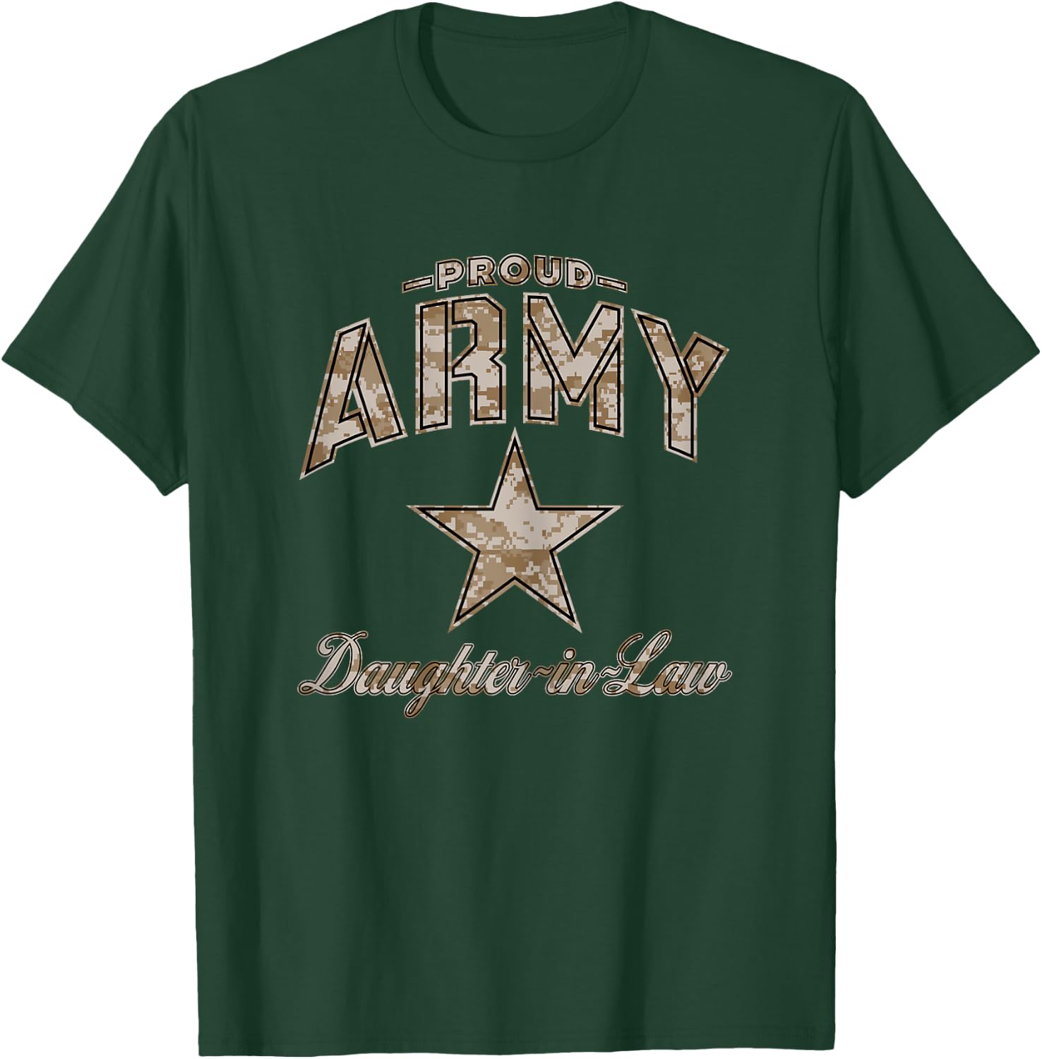 Army Daughter-in-Law Shirts (Camo) T-Shirt - T-Shirt | Forest