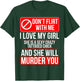 Crazy Tattooed Girlfriend/Wife - Boyfriend T-Shirt - T-Shirt | Forest