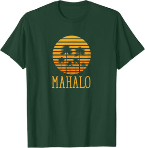 Mahalo Vintage Retro 70s Throwback T-Shirt - T-Shirt | Forest