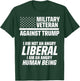 Military Veterans Against Trump 2020 Liberal USA Election T-Shirt - T-Shirt | Forest