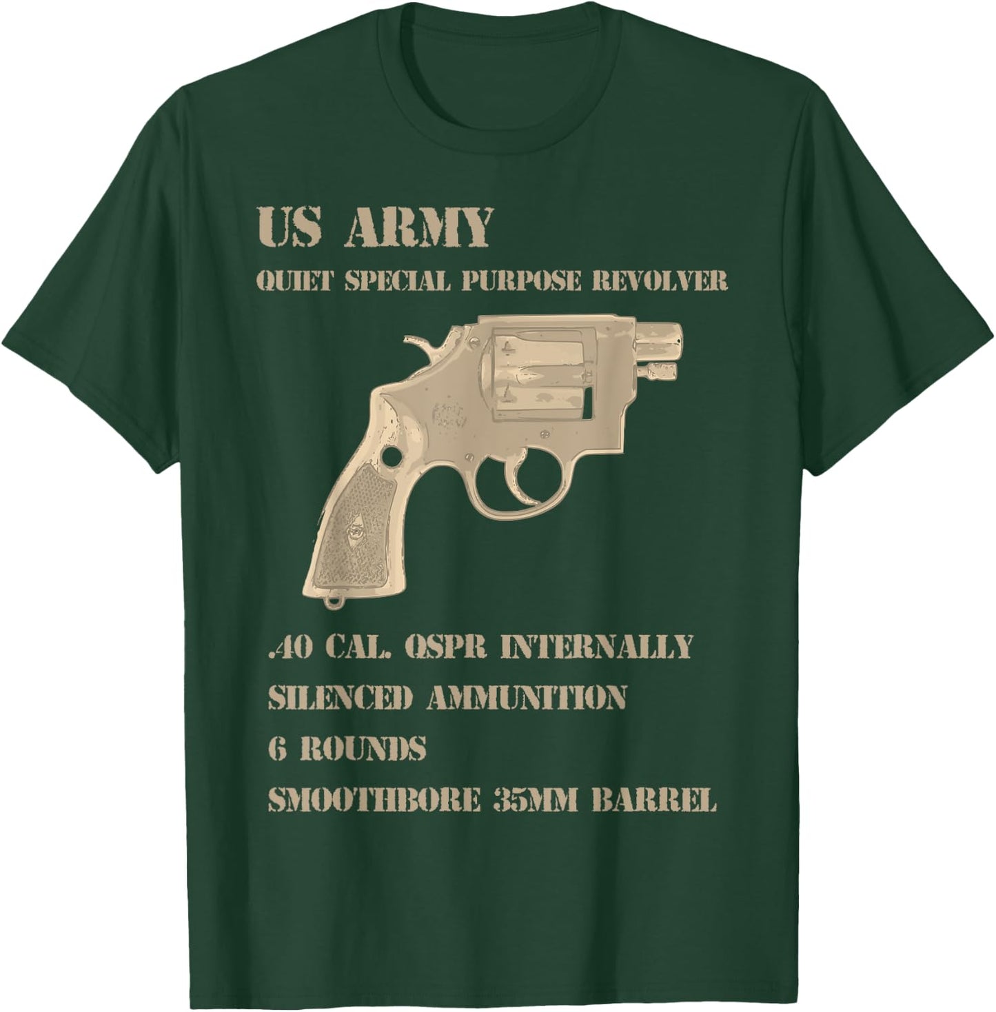 QSPR tunnel rats vietnam era revolver T-Shirt - T-Shirt | Forest