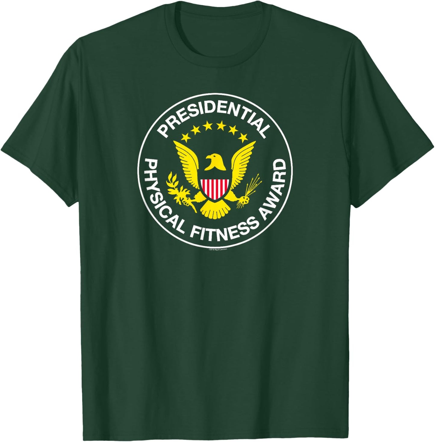 Ripple Junction Presidential Physical Fitness Award T-Shirt - T-Shirt | Forest