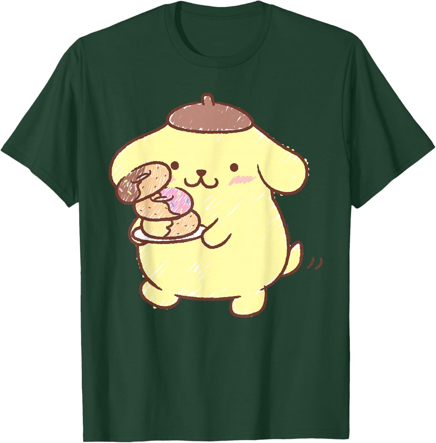 Pompompurin Donuts T-Shirt - T-Shirt | Forest
