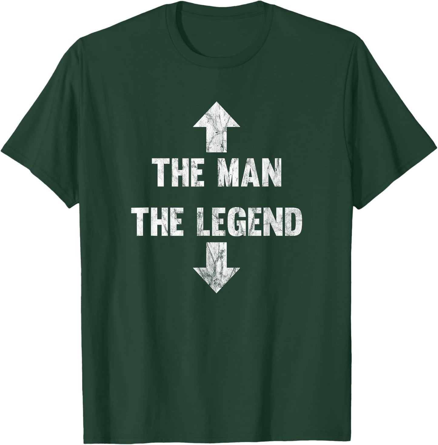 The Man The Legend Distressed T-Shirt - T-Shirt | Forest
