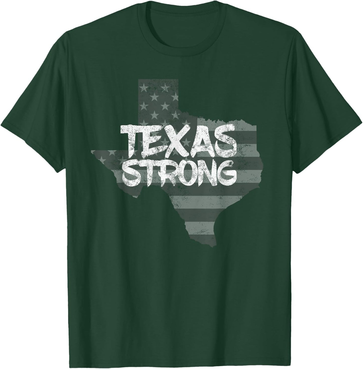 Texas Strong Shirt Letter Printed Home State Top T-Shirt - T-Shirt | Forest