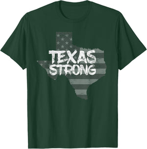 Texas Strong Shirt Letter Printed Home State Top T-Shirt - T-Shirt | Forest