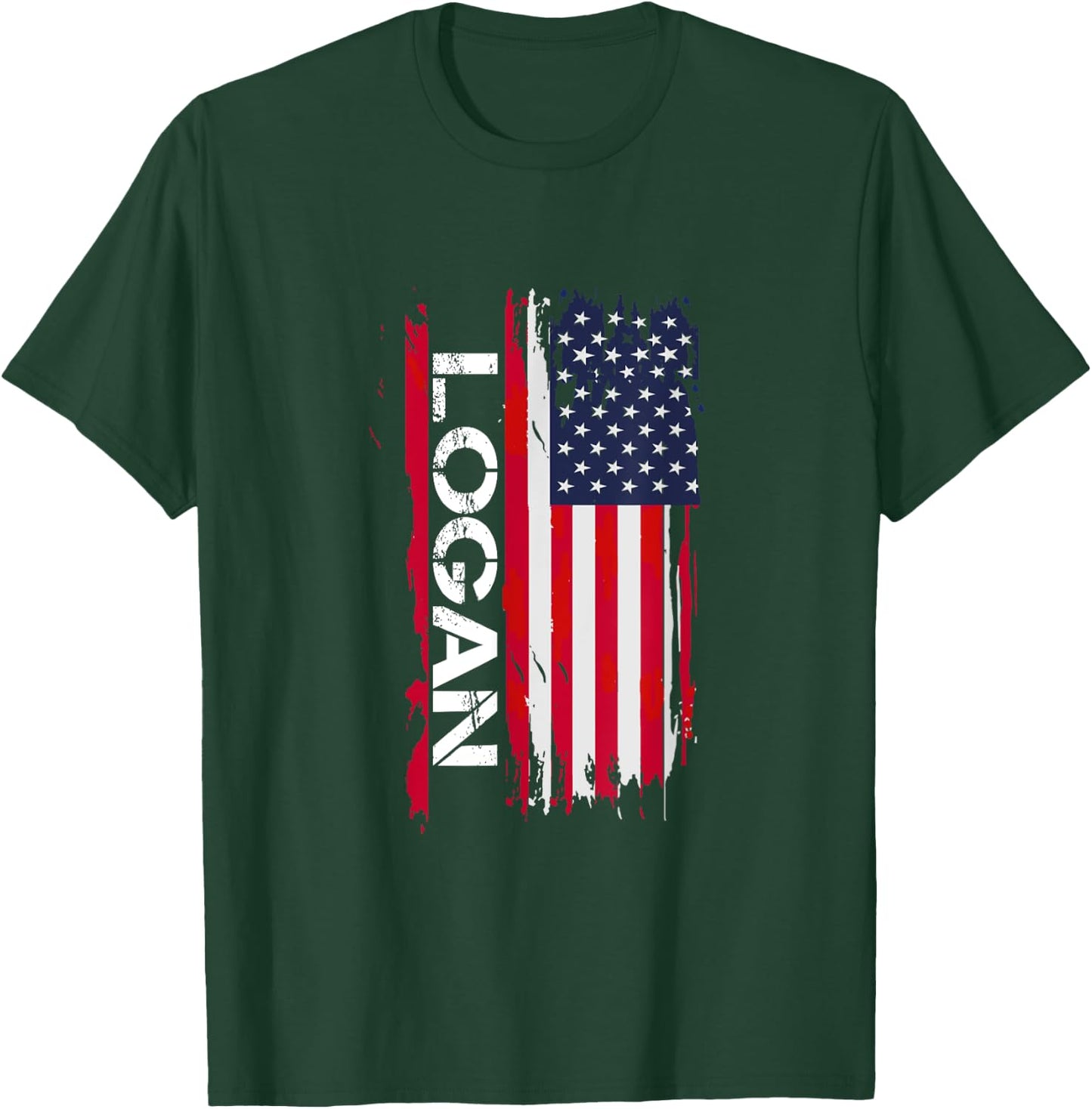 Logan City USA Shirt - -Adults - Black - Small - - Short Sleeve - Cotton 100% T-Shirt - T-Shirt | Forest