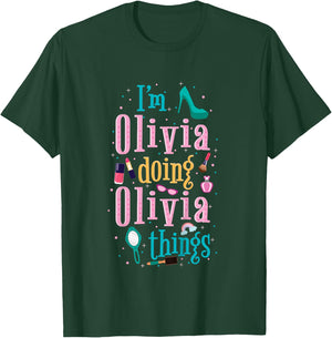 Cute shirt for kids or toddlers named Olivia T-Shirt - T-Shirt | Forest
