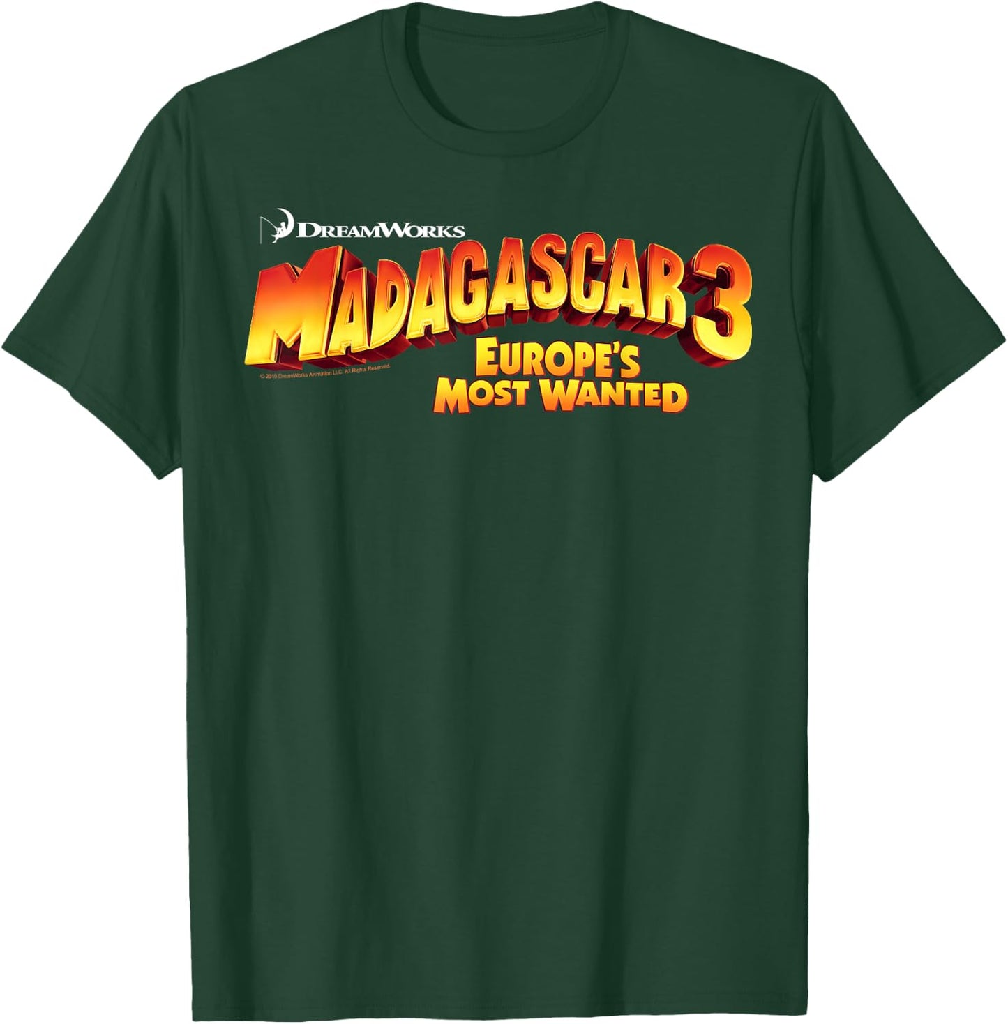 Madagascar 3 Europe's Most Wanted Classic Movie Poster T-Shirt - T-Shirt | Forest
