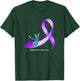 Hippie Dragonfly Purple Ribbon Alzheimer's Awareness T-Shirt - T-Shirt | Forest