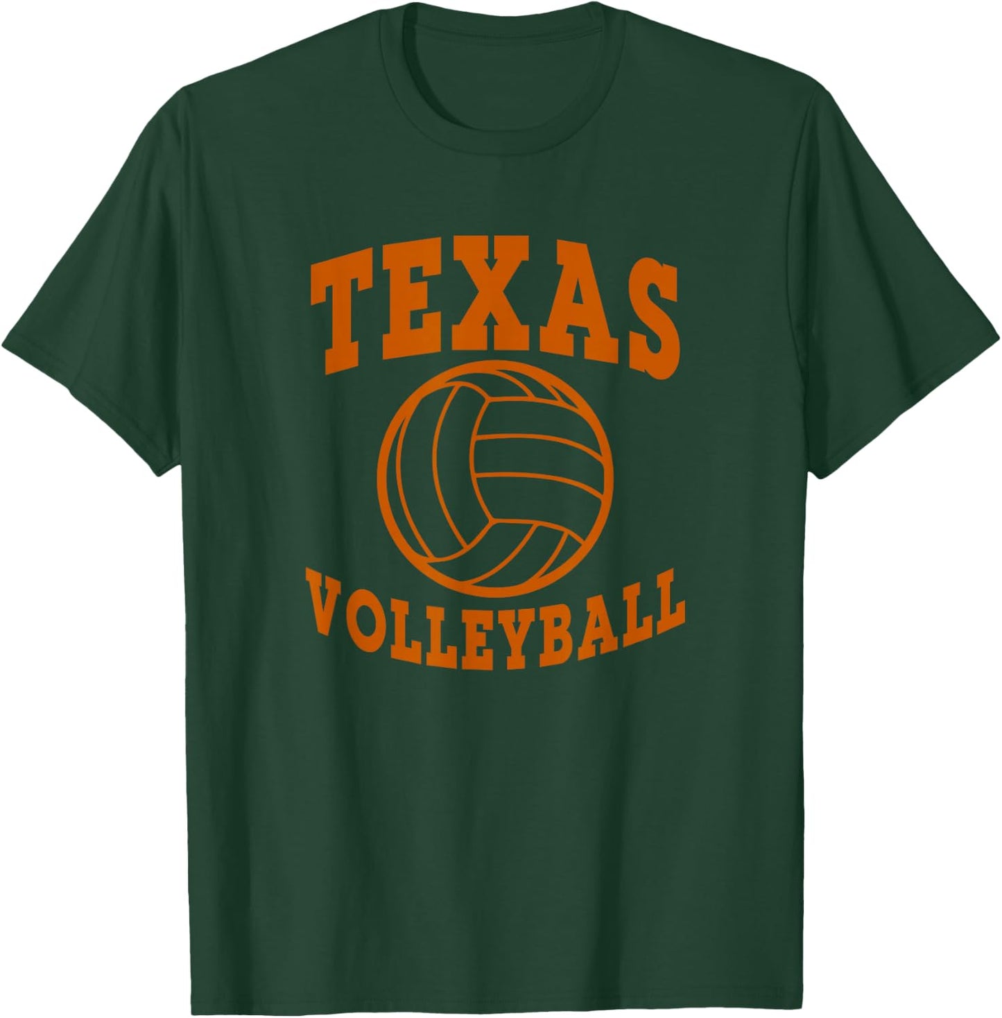 Texas Volleyball Block Style T-Shirt - T-Shirt | Forest