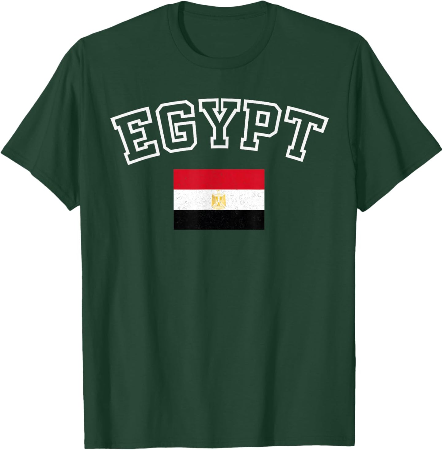 Egypt Flag Vintage Distressed Retro Heritage Design T-Shirt - T-Shirt | Forest