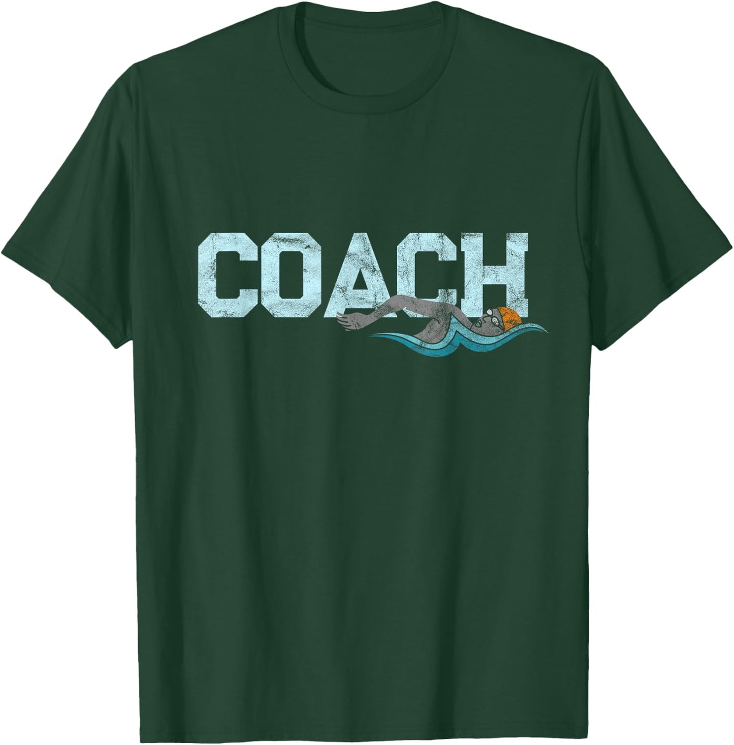 Appreciation Gifts For Swim Coaches Funny Swim Teacher Coach T-Shirt - T-Shirt | Forest