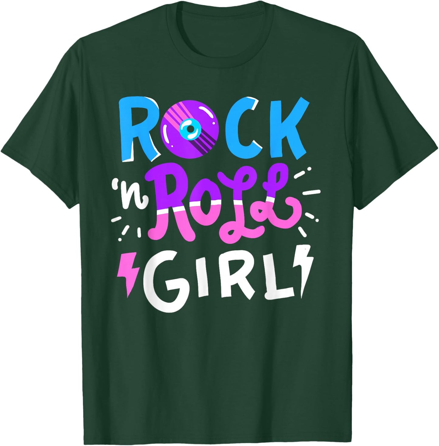 Rock N Roll Girl Music T-Shirt - T-Shirt | Forest