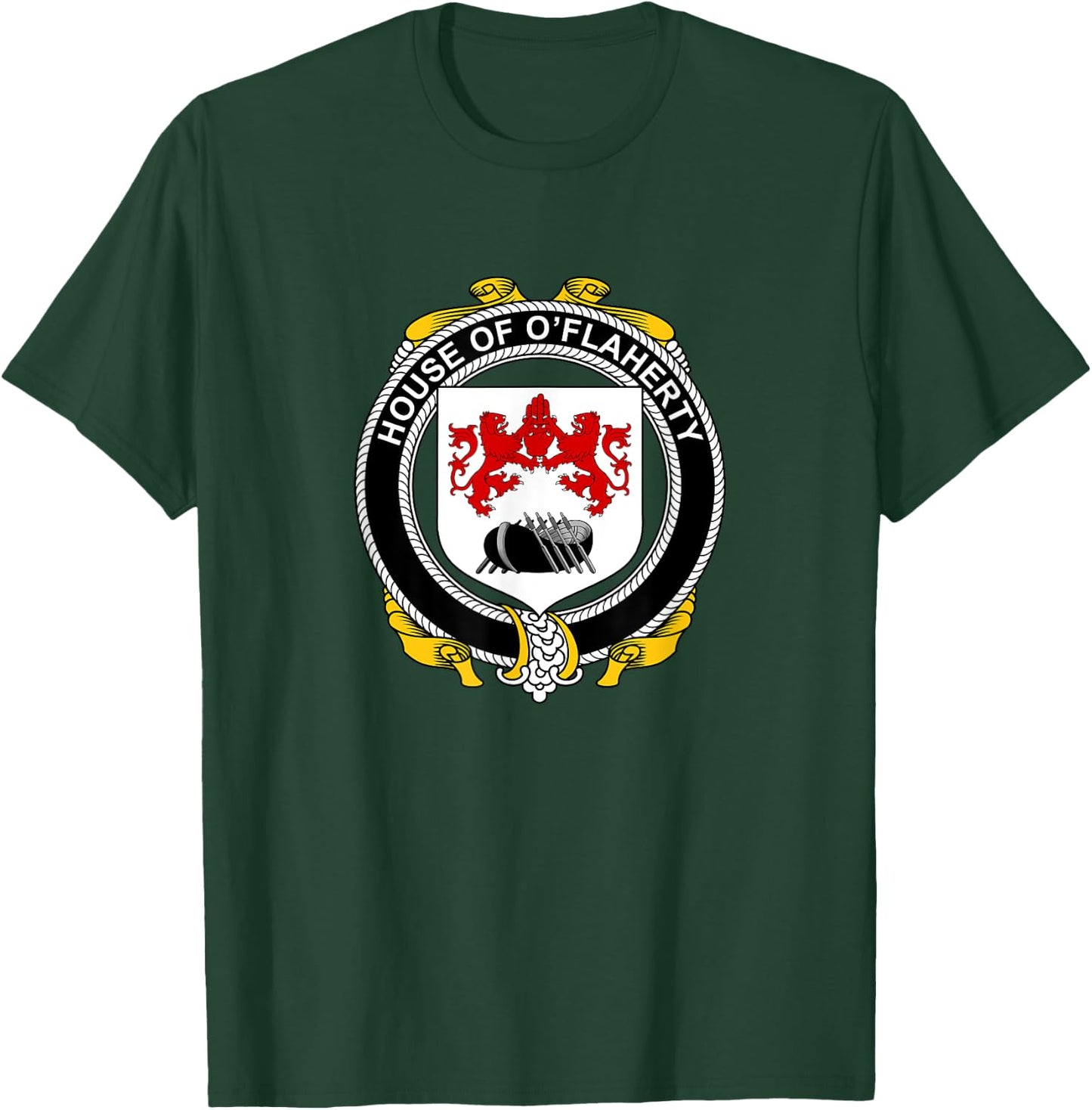 O'Flaherty Coat of Arms - Family Crest T-Shirt - T-Shirt | Forest