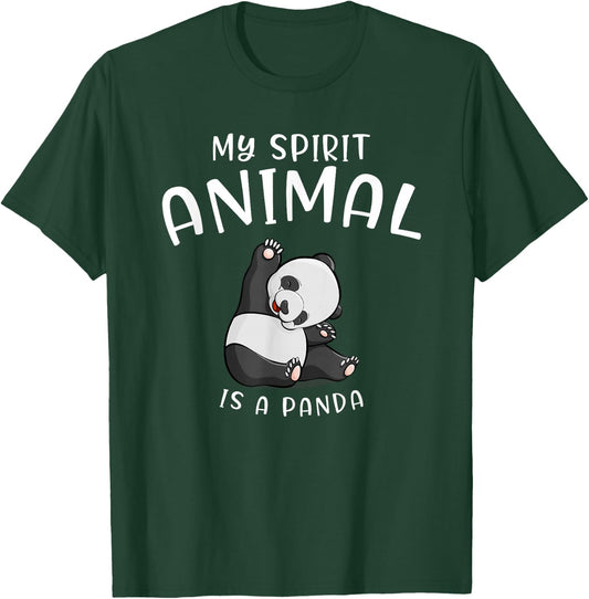 My Spirit Animal is A Panda Panda Bear SHIRTAnimal Lover T-Shirt - T-Shirt | Forest