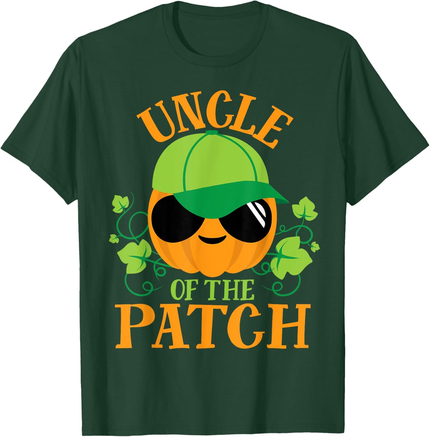 Uncle Pumpkin of the Patch Matching Family Set Men Halloween T-Shirt - T-Shirt | Forest