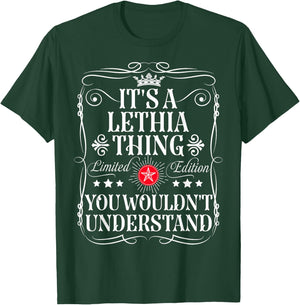 Lethia Name Its A Lethia Thing You Wouldn't Understand T-Shirt - T-Shirt | Forest