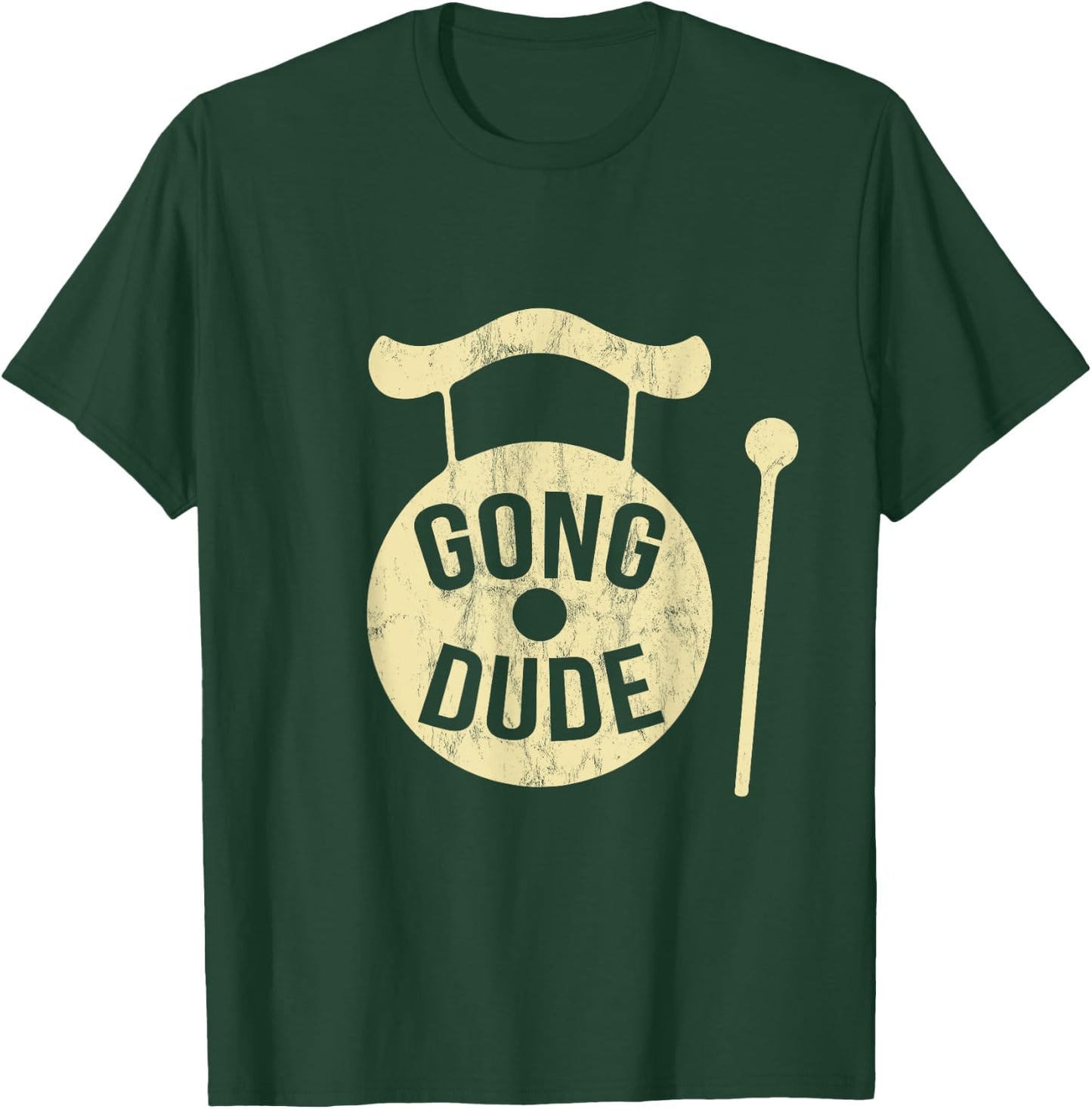 Gong Instrument Geschenk Black -Adults Retro Vintage Music T-Shirt - T-Shirt | Forest