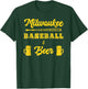 Classic Milwaukee Baseball & Beer Fan Retro T-Shirt - T-Shirt | Forest
