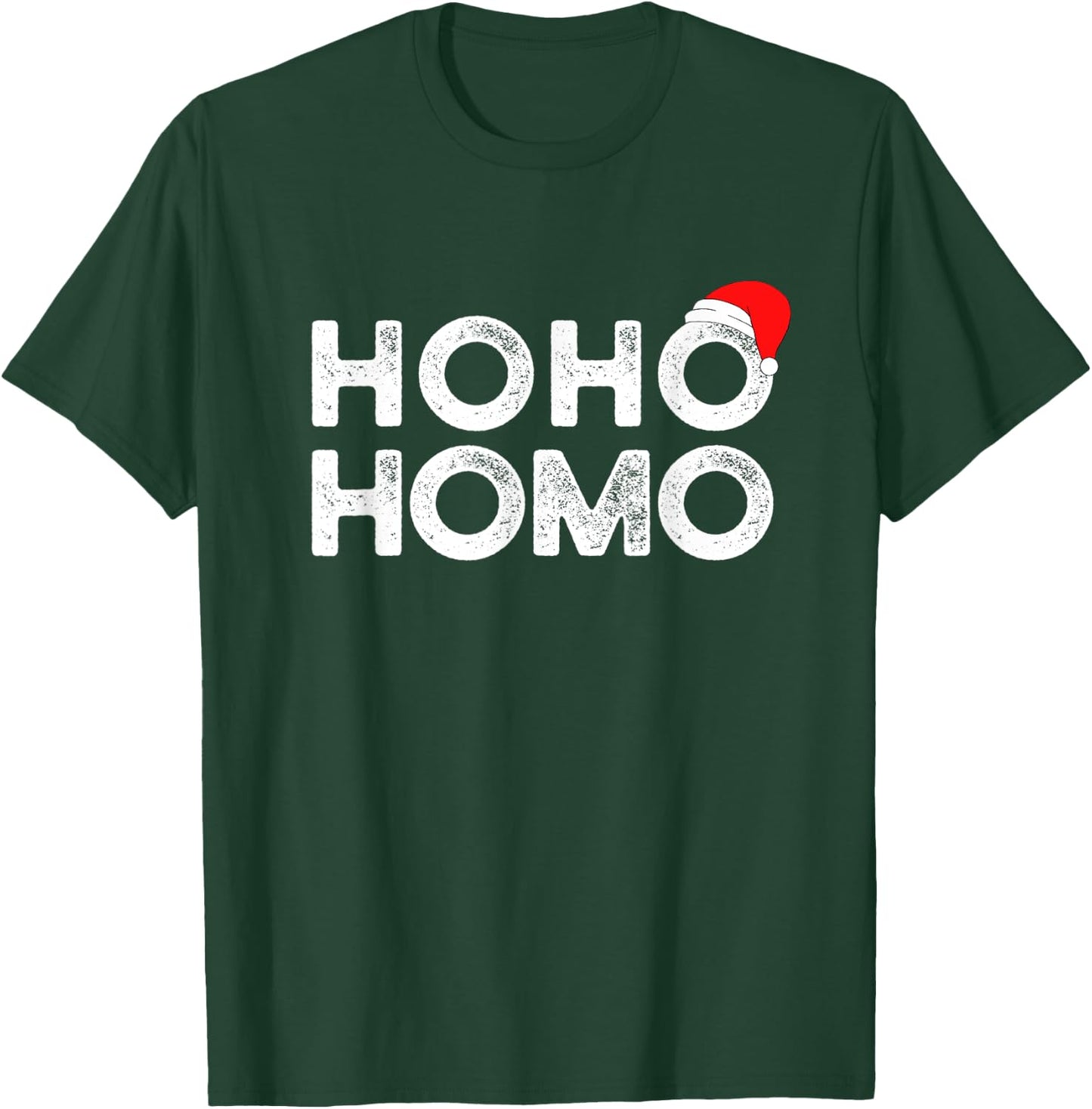 Hoho Homo Gay Christmas T-Shirt - T-Shirt | Forest