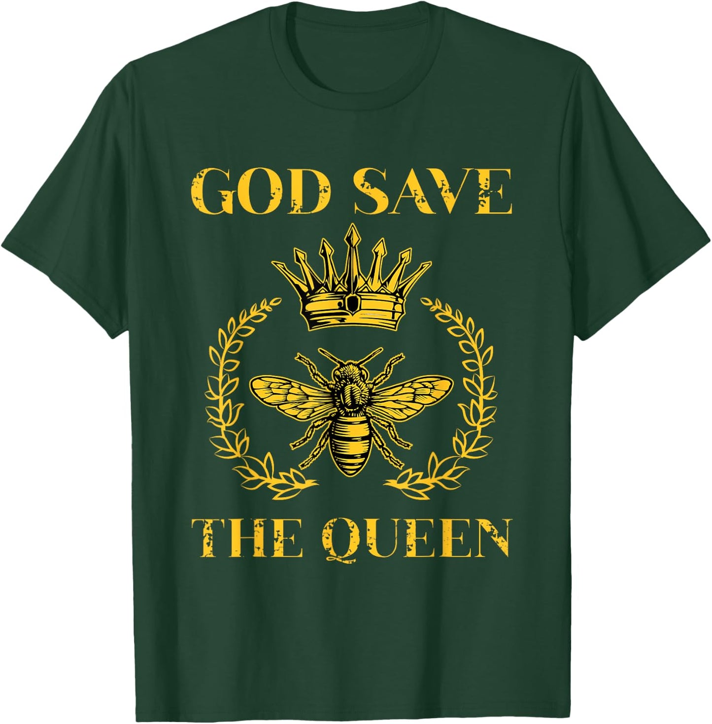 Beekeepers Bee Queen Honey Bee Beeekeeper Gift T-Shirt - T-Shirt | Forest
