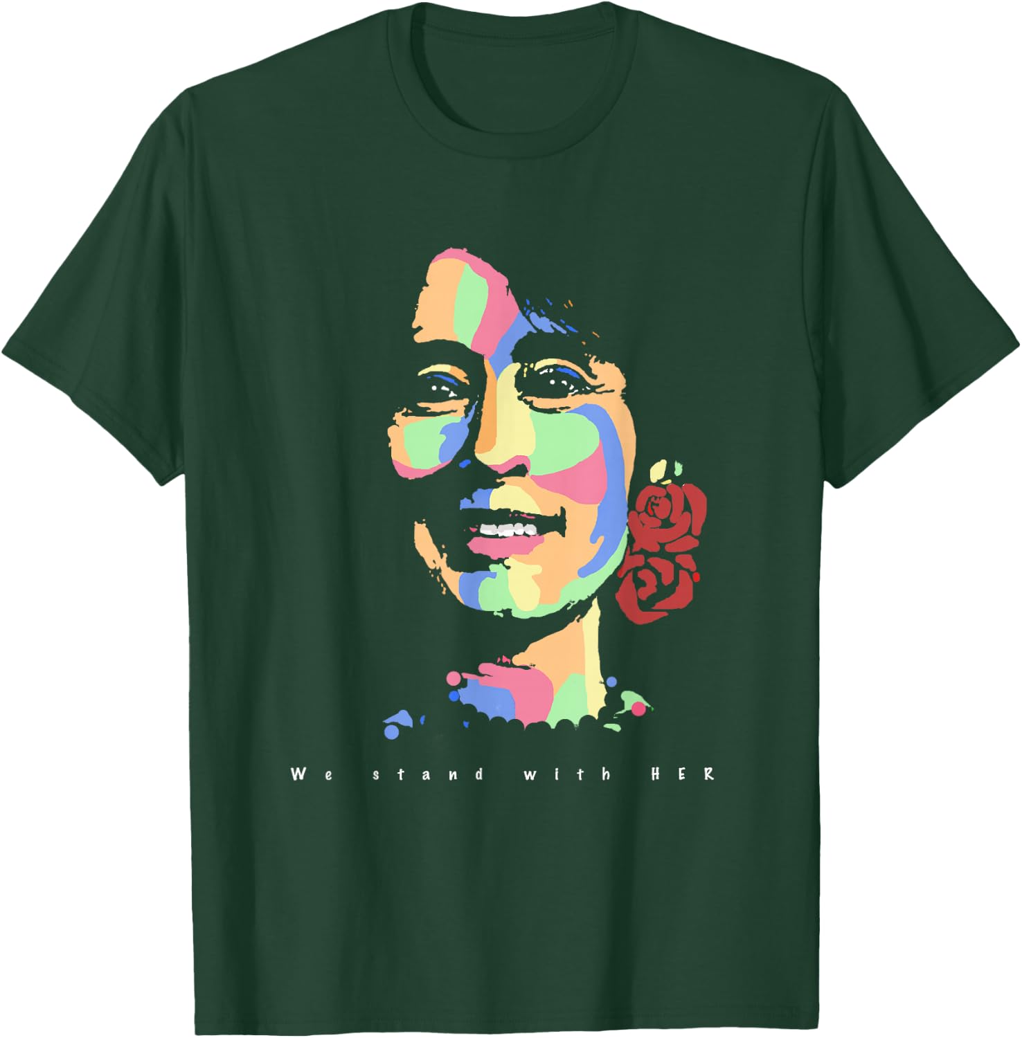 Aung San Suu Kyi/ We stand with her T-Shirt - T-Shirt | Forest