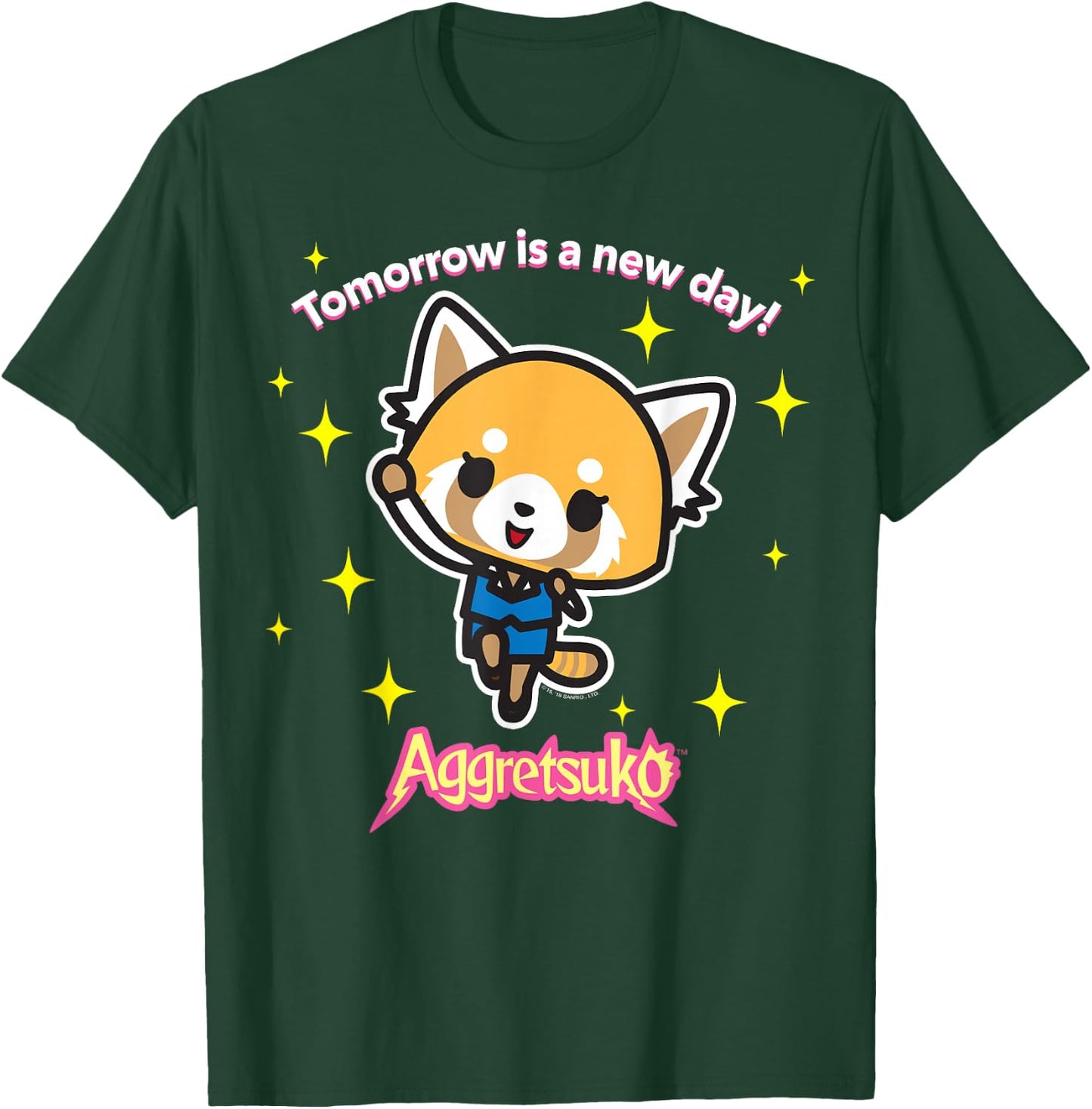 Aggretsuko "Tomorrow is a New Day" Shirt T-Shirt - T-Shirt | Forest