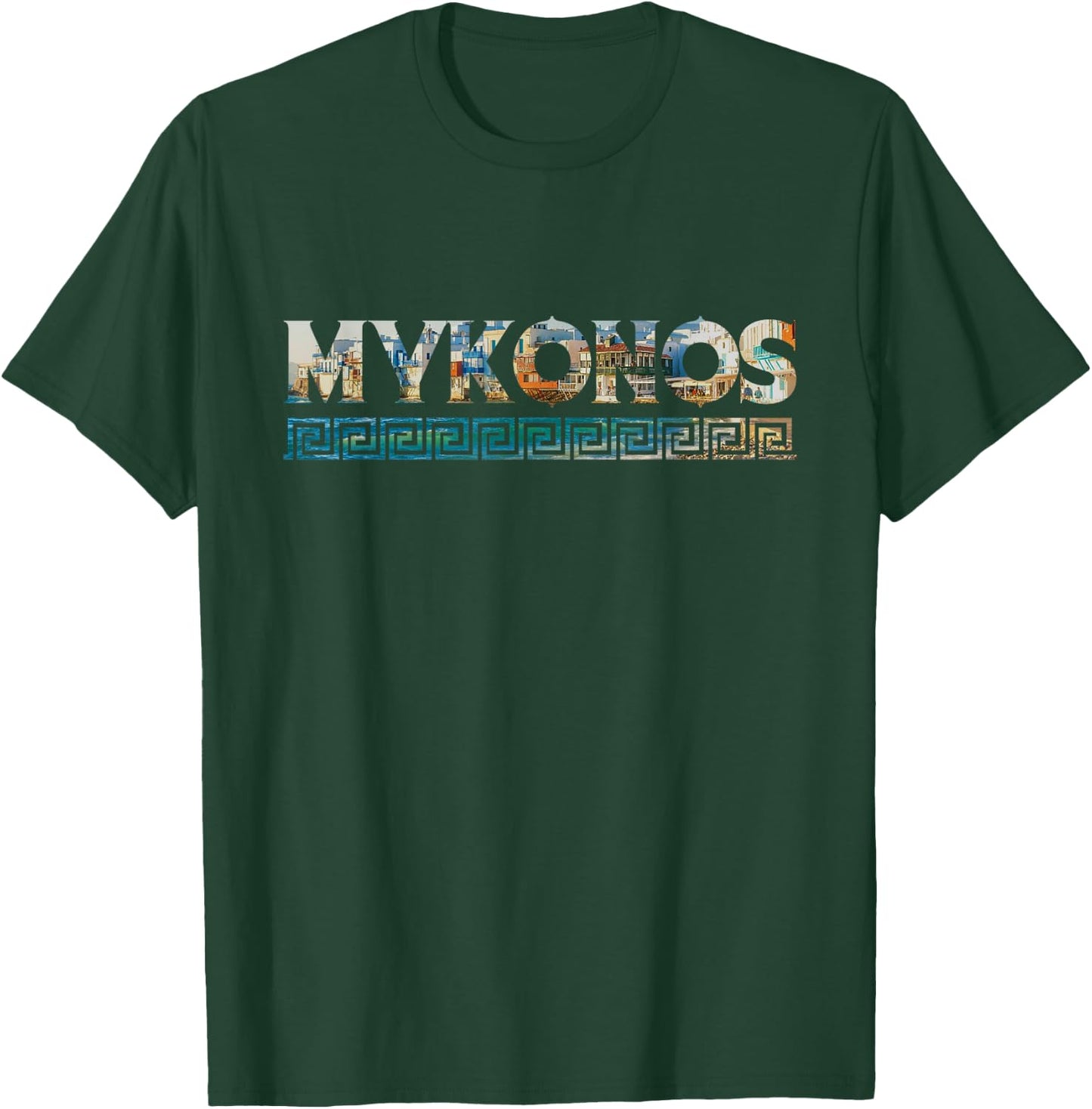 Mykonos Greek Greece Travel Vacation I Love Greece T-Shirt - T-Shirt | Forest