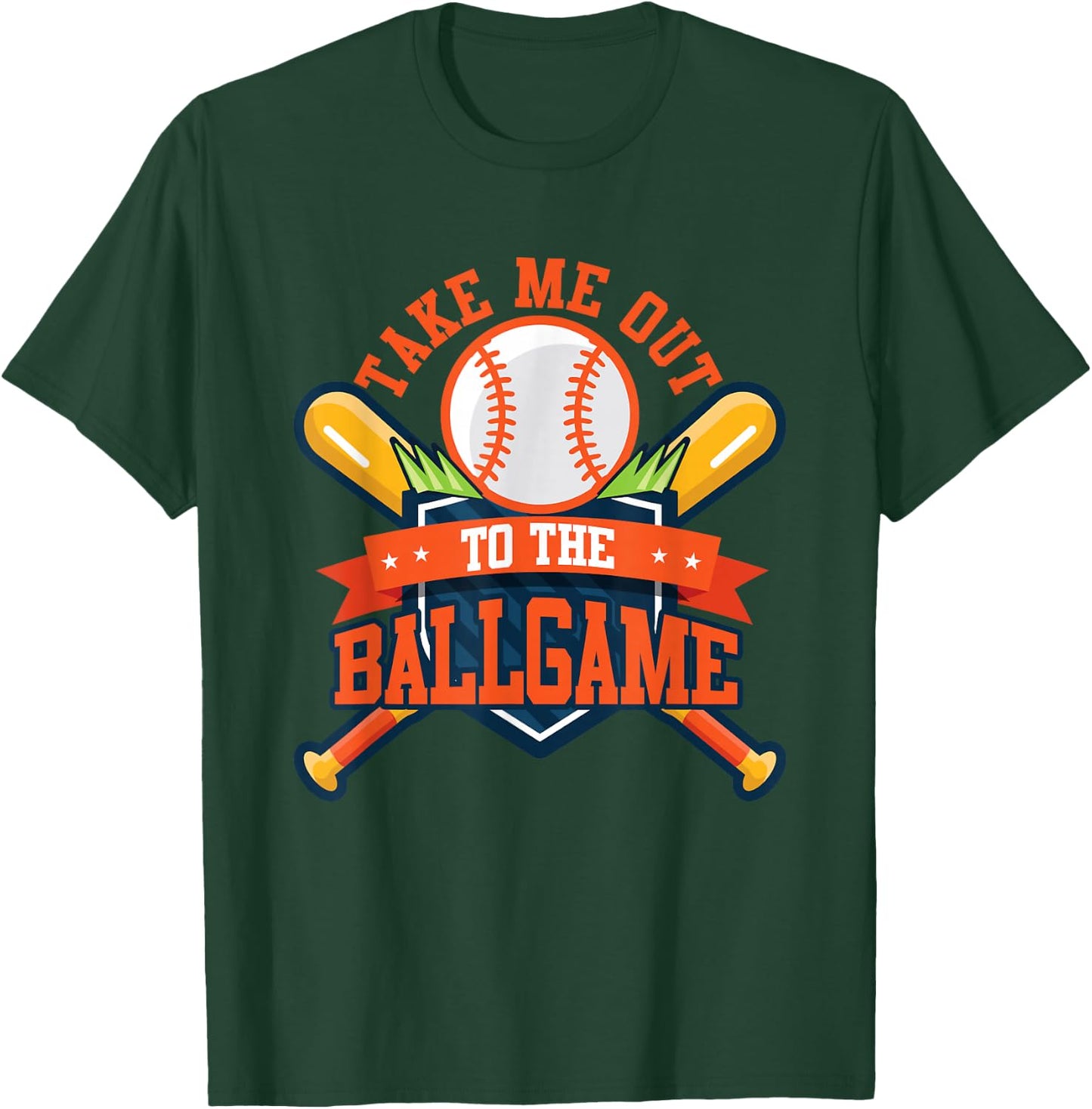 Take Me Out to the Ball Game Baseball Player Son Daughter T-Shirt - T-Shirt | Forest