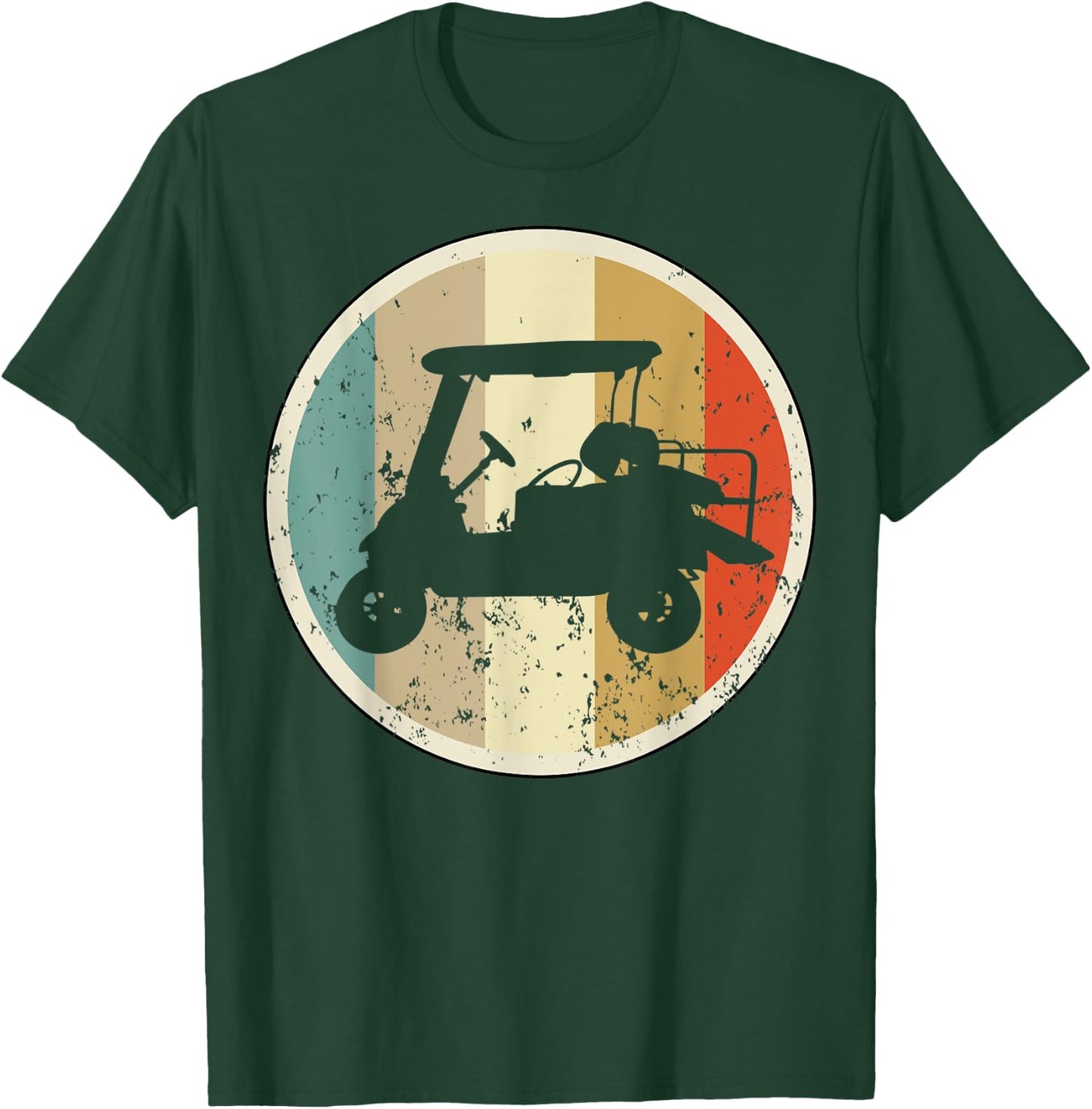 Golf Cart Car Player Golfer Golfing Sports T-Shirt - T-Shirt | Forest
