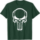 Marvel Painted Negative Space Punisher Logo Graphic T-Shirt - T-Shirt | Forest