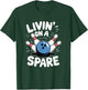 Livin' On A Spare, Bowling Player T-Shirt - T-Shirt | Forest