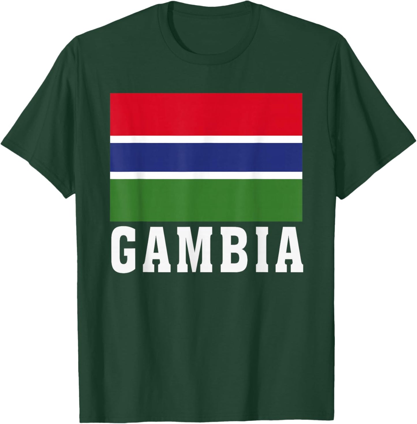 Gambia Flag Patriotic National Roots Souvenir T-Shirt - T-Shirt | Forest