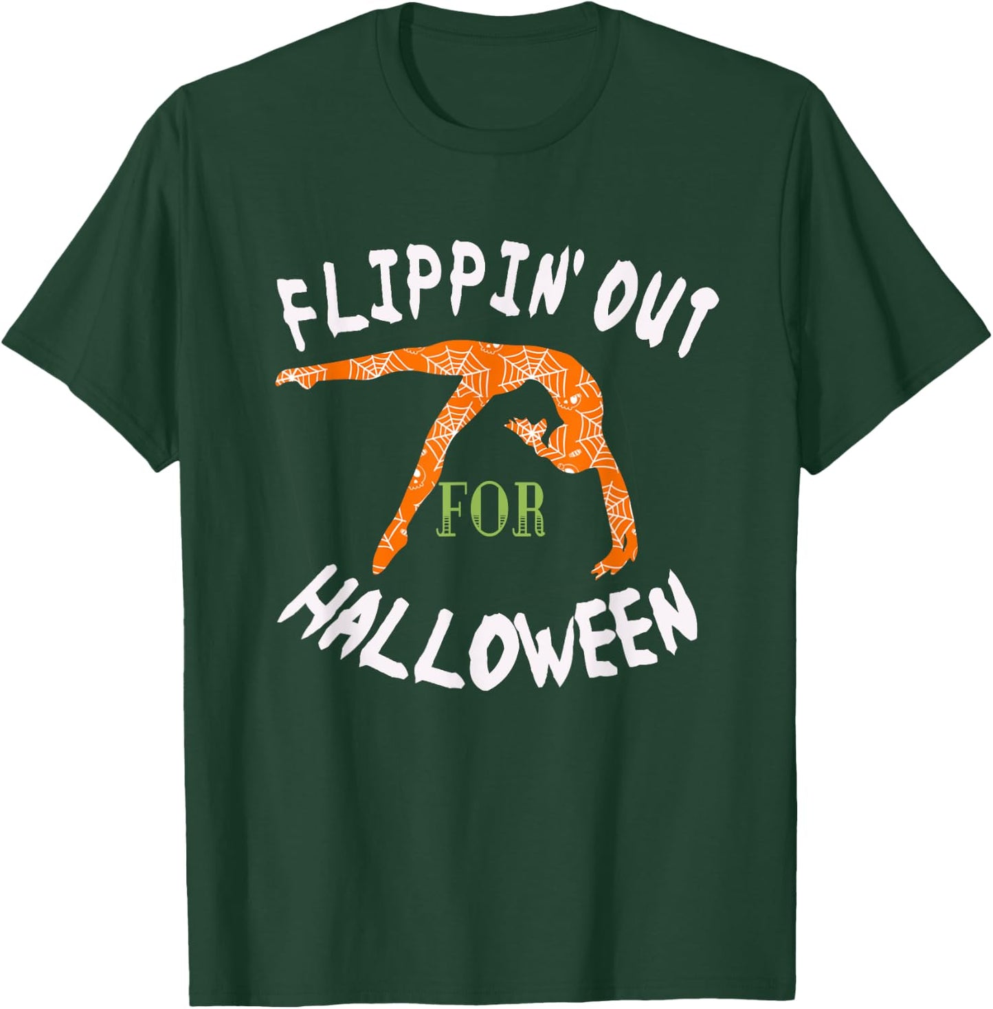 Girls Flipping out For Halloween Gymnastics Gift T-Shirt - T-Shirt | Forest