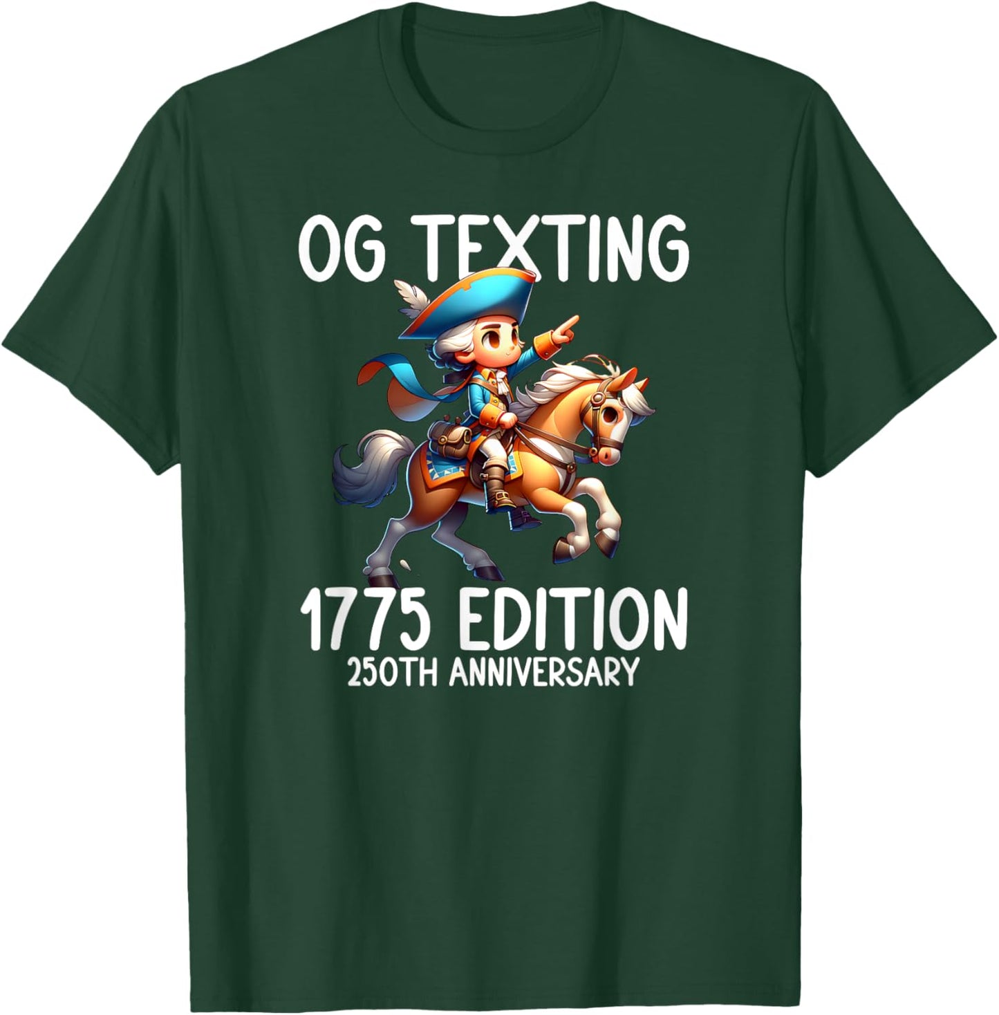 Paul Revere Style OG Texting Humor British are Coming T-Shirt - T-Shirt | Forest