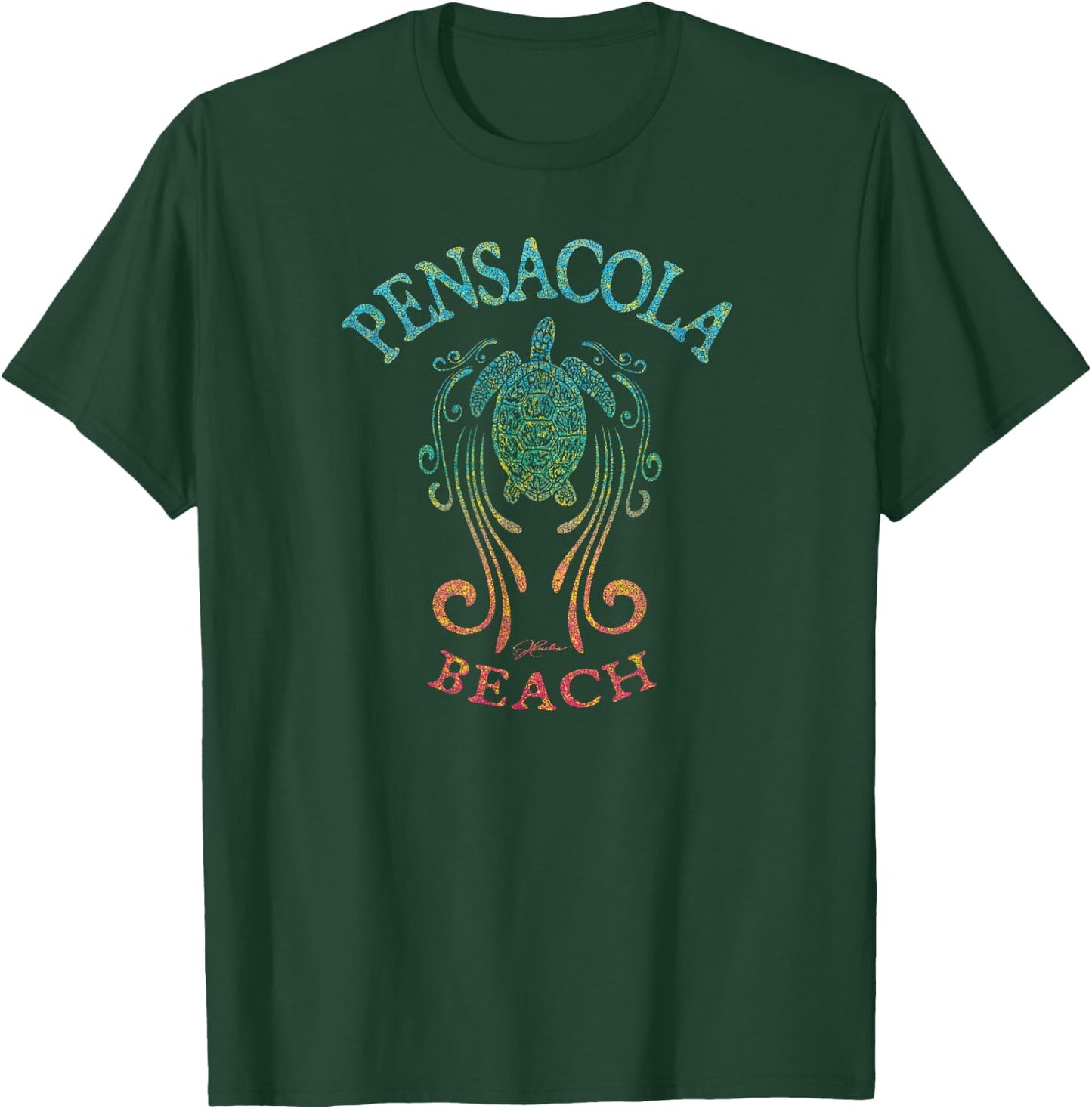 JCombs: Pensacola Beach, FL, Sea Turtle in the Slipstream Women Girls Kids T-Shirt - T-Shirt | Forest