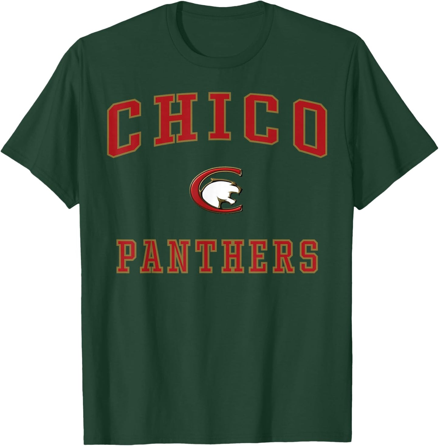 Chico High School Panthers C1 T-Shirt - T-Shirt | Forest